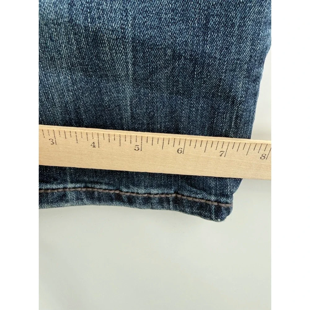 Buckle Black Jeans Mens 32L Blue Bootcut Fit No 3 BBLA374 Embroidered Pocket - Picture 11 of 12